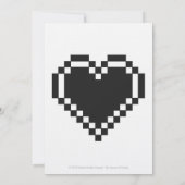 Onze 8-bits harten in de Uitnodiging van het Zwart (Achterkant)