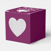 Onze 8-bits harten in de wijnstok bedankdoosjes (Voorkant Zijde)