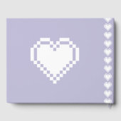 Onze 8-bits harten in Lavendel Gastenboek (Achterkant)