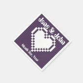 Onze 8-bits harten in Paarse servetten (Hoek)