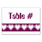 Onze 8-bits harten in Wijntafel-Kaart Kaart (Achterkant)