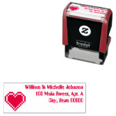 Onze 8-bits harten zelfinktende adresstempel  stempel (In situ)