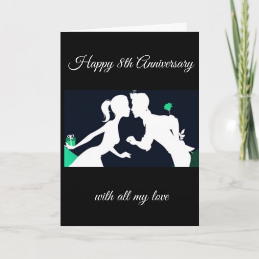 ***ONZE 8e VERJAARDAG*** VERJAARDAGSCARD Kaart (Voorkant)