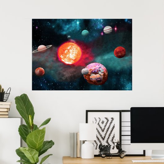 ONZE AARDE EN ZIJN BUURLANDEN POSTER (Thuiskantoor)