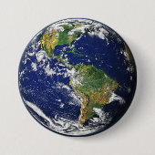Onze aarde ronde button 7,6 cm (Voorkant)