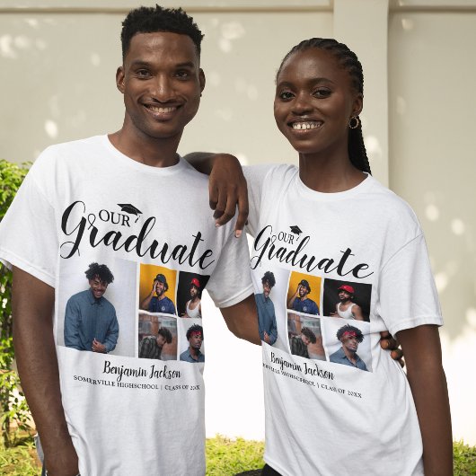Onze Afgestudeerde | 5 Foto Afstuderen T-shirt