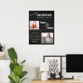 Onze Afgestudeerde | Toen & Nu | Afstudeerfoto Poster (Thuiskantoor)