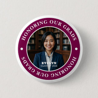 Onze afgestudeerden eren 20XX | Afstudeerfoto Ronde Button 5,7 Cm