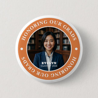 Onze afgestudeerden eren 20XX | Afstudeerfoto Ronde Button 5,7 Cm