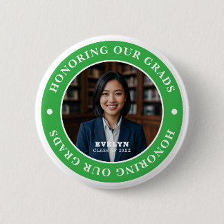 Onze afgestudeerden eren 20XX | Afstudeerfoto Ronde Button 5,7 Cm