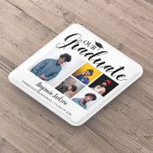 Onze Afstuderen | 5 Foto Afstuderen Vierkante Button 5,1 Cm