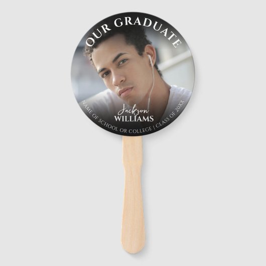 Onze Afstuderen | Dag van het Afstuderen Handwaaier (Achterkant)