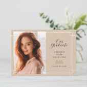 Onze Afstuderen | Foto-Afstuderen Aankondiging (Staand voorkant)