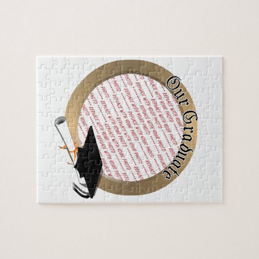 Onze Afstuderen Graduation Cap w / Gold Lijst Legpuzzel (Horizontaal)