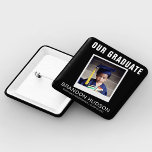 Onze Afstuderen Instant Photo | AFSTUDEREN Vierkante Button 5,1 Cm<br><div class="desc">Let op alle trotse ouders van afstuderende studenten! Vier deze belangrijke mijlpaal met onze moderne en stijlvolle "Afstuderen" knoppen. Deze speciale knoppen zijn voorzien van een direct foto-effect en strakke sjabloon tekst, aangepast met de naam van uw kind, school, en klas jaar. Herinner hun prestaties in kleuterschool of school met...</div>