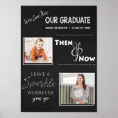 Onze Afstuderen | Nu en dan | Foto Afstuderen Poster (Voorkant)