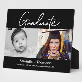 Onze Afstuderen toen en nu Foto's Keepsake Fotoplaat