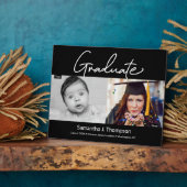 Onze Afstuderen toen en nu Foto's Keepsake Fotoplaat (Zijkant)