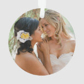 Onze allereerste kerst als Mrs & Mrs Ornament (achterkant)