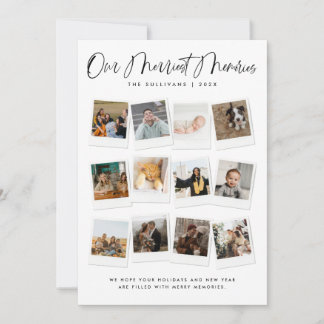 Onze Allerfeestelijkste Herinneringen Multi-Foto  Feestdagenkaart