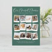 Onze Allerleukste Herinneringen Multi-Foto Feestdagenkaart (Staand voorkant)