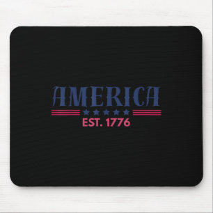Onze Amerikaanse vlag 4 juli opgericht in 1776 Pat Muismat