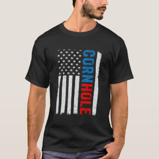 Onze Amerikaanse Vlag Corn Hole Bean Bag Toss Spel T-shirt
