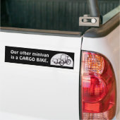Onze andere minister is een CARGO BIKE Bumpersticker (Op Truck)