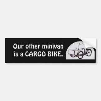 Onze andere minister is een CARGO BIKE Bumpersticker