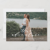 Onze Avontuur Bewaar de Datum Foto Aankondiging (Voorkant)