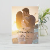 Onze Avontuur Bewerkbare Kleur Sla de datum Kaart (Staand voorkant)