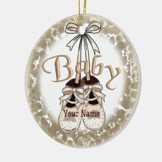 Onze Baby Girl Schoenen ornament (Links)