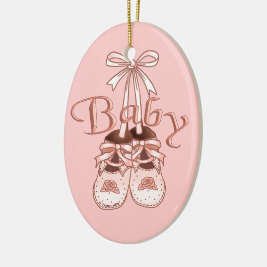Onze Baby Girl Schoenen ornament (Links)