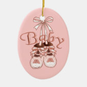 Onze Baby Girl Schoenen ornament (Voorkant)