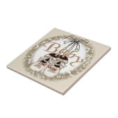 Onze Baby Girl Schoenen tegel Tegeltje (Zijkant)