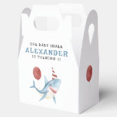 Onze Baby haai 1e verjaardag onder het Zee Bedankdoosjes (Geopend)