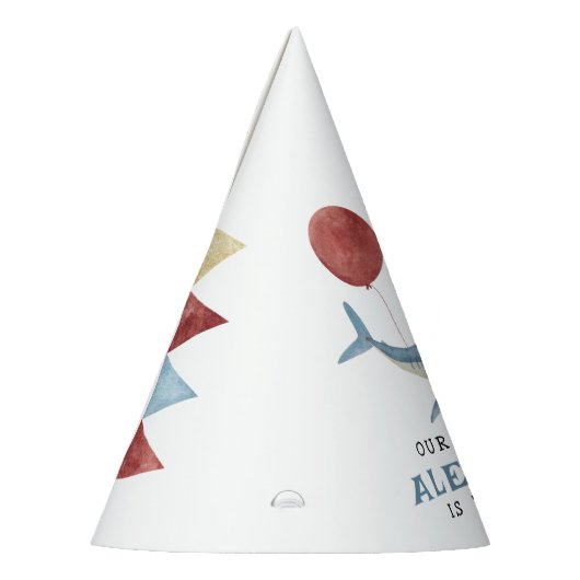 Onze Baby haai 1e verjaardag onder het Zee Feesthoedjes (Links)