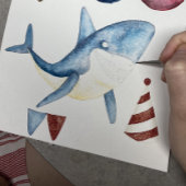 Onze Baby haai 1e verjaardag onder het Zee Kaart