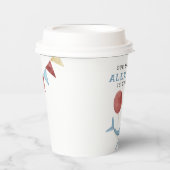 Onze Baby haai 1e verjaardag onder het Zee Papieren Bekers (Voorkant)