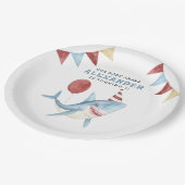 Onze Baby haai 1e verjaardag onder het Zee Papieren Bordje (Gekanteld)