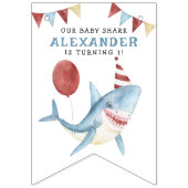Onze Baby haai 1e verjaardag onder het Zee Vlaggetjes (Tweede vlag)