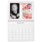Onze Baby Meisje Custom Foto Kalender (Feb 2027)