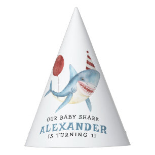 Onze Baby Shark 1e Verjaardag Onder De Zee Feesthoedjes