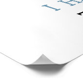 Onze Baby Shark eerste verjaardag mijlpaal verjaar Poster (Hoek)