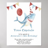 Onze Baby Shark Time Capsule 1e verjaardag Poster (Voorkant)