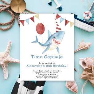 Onze Baby Shark Time Capsule 1e verjaardag Poster