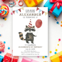 Onze baby wasbeer 1e verjaardag