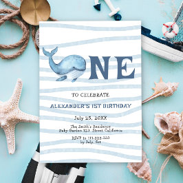 Onze Baby Whale 1e verjaardag onder het Zee Kaart