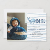 Onze Baby Whale 1e verjaardag onder het Zee Kaart (Voorkant)