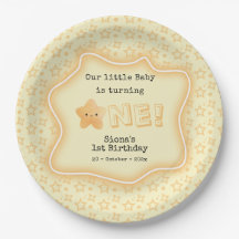 Onze baby wordt één Schattige ster 1e verjaardag
